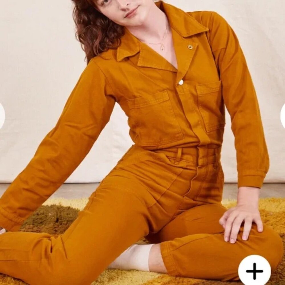 Big Bud Press Everyday Jumpsuit Burnt Orange - Picture 2 of 15